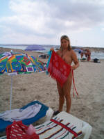 nackt am Strand
